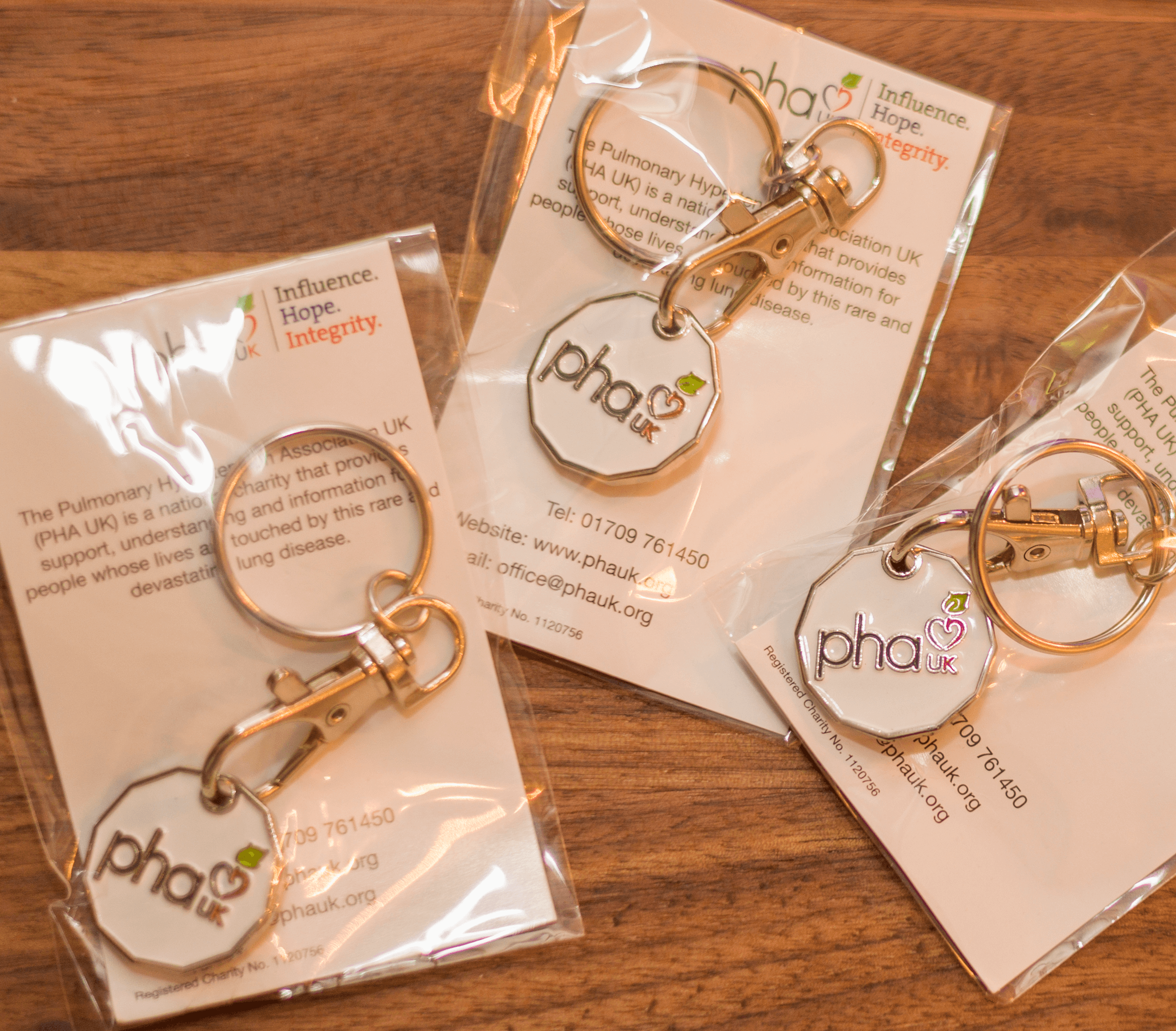 PHA UK trolley coin keyring - Image 2